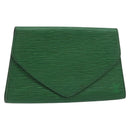 LOUIS VUITTON Epi Art Deco Clutch Bag Green M52634 LV Auth 157611-1