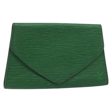 LOUIS VUITTON Epi Art Deco Clutch Bag Green M52634 LV Auth 157611