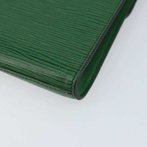 LOUIS VUITTON Epi Art Deco Clutch Bag Green M52634 LV Auth 157611