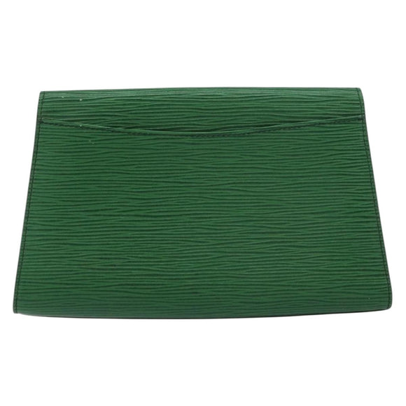 LOUIS VUITTON Epi Art Deco Clutch Bag Green M52634 LV Auth 157611