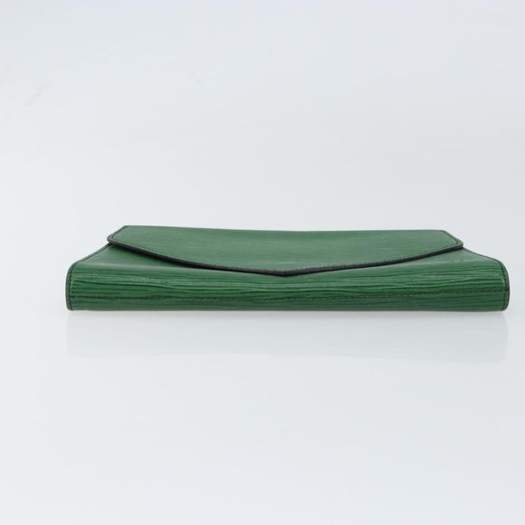 LOUIS VUITTON Epi Art Deco Clutch Bag Green M52634 LV Auth 157611
