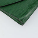 LOUIS VUITTON Epi Art Deco Clutch Bag Green M52634 LV Auth 157611-14