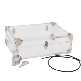 LOUIS VUITTON Monogram Love Message Mini Trunk Plastic Clear M99079 Auth 157612V