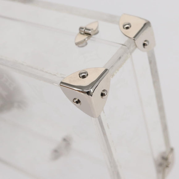 LOUIS VUITTON Monogram Love Message Mini Trunk Plastic Clear M99079 Auth 157612V