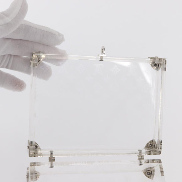 LOUIS VUITTON Monogram Love Message Mini Trunk Plastic Clear M99079 Auth 157612V