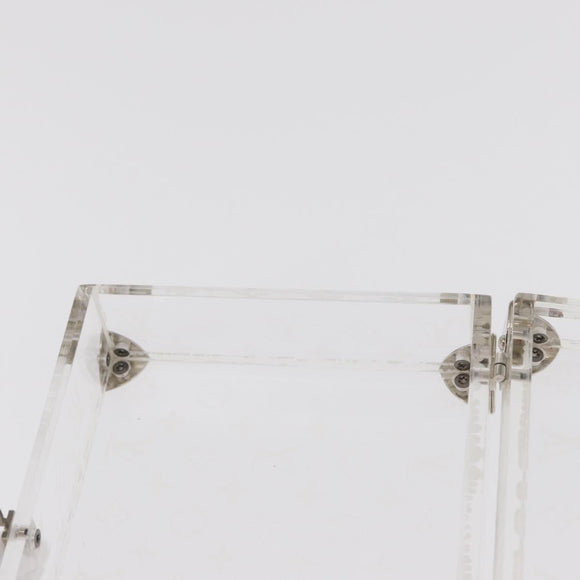 LOUIS VUITTON Monogram Love Message Mini Trunk Plastic Clear M99079 Auth 157612V