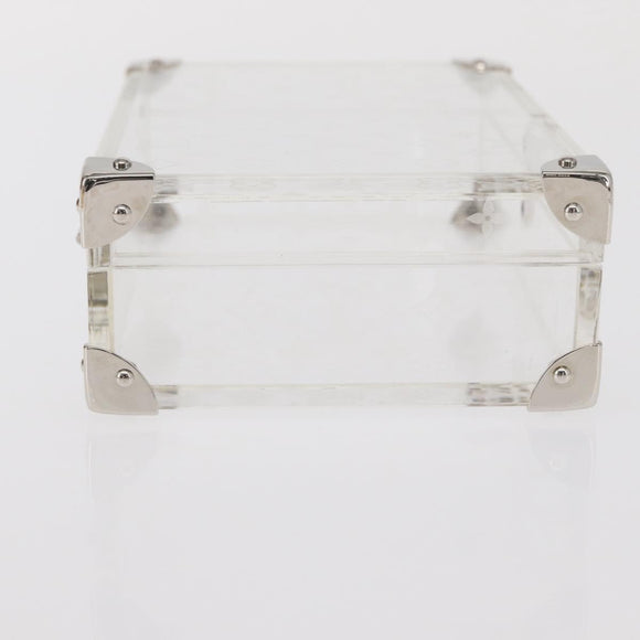 LOUIS VUITTON Monogram Love Message Mini Trunk Plastic Clear M99079 Auth 157612V