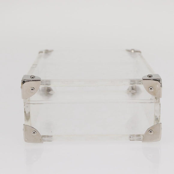 LOUIS VUITTON Monogram Love Message Mini Trunk Plastic Clear M99079 Auth 157612V