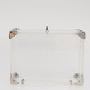 LOUIS VUITTON Monogram Love Message Mini Trunk Plastic Clear M99079 Auth 157612V-5