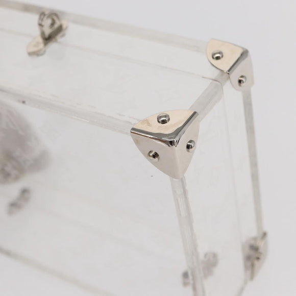 LOUIS VUITTON Monogram Love Message Mini Trunk Plastic Clear M99079 Auth 157612V