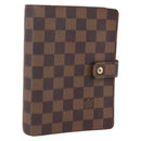 LOUIS VUITTON Damier Ebene Agenda MM Day Planner Cover R20240 LV Auth 157613-1