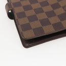 LOUIS VUITTON Damier Ebene Agenda MM Day Planner Cover R20240 LV Auth 157613-16