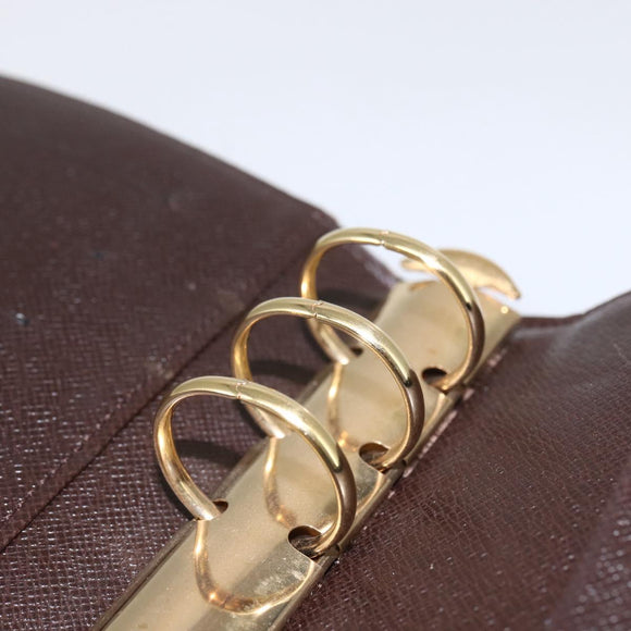 LOUIS VUITTON Damier Ebene Agenda MM Day Planner Cover R20240 LV Auth 157613