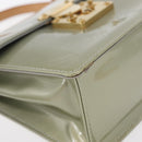 LOUIS VUITTON Monogram Vernis Spring Street Hand Bag Gris M91029 LV Auth 157614V-10