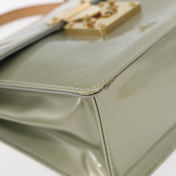 LOUIS VUITTON Monogram Vernis Spring Street Hand Bag Gris M91029 LV Auth 157614V