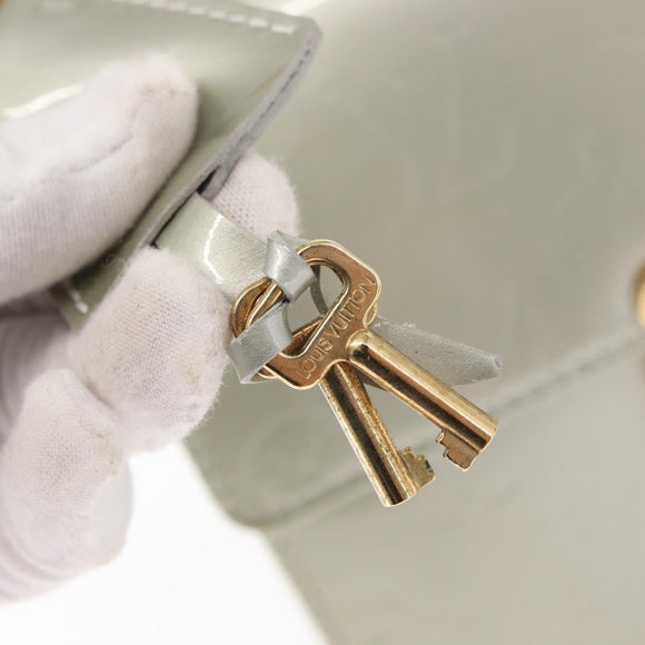 LOUIS VUITTON Monogram Vernis Spring Street Hand Bag Gris M91029 LV Auth 157614V