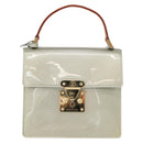 LOUIS VUITTON Monogram Vernis Spring Street Hand Bag Gris M91029 LV Auth 157614V-2