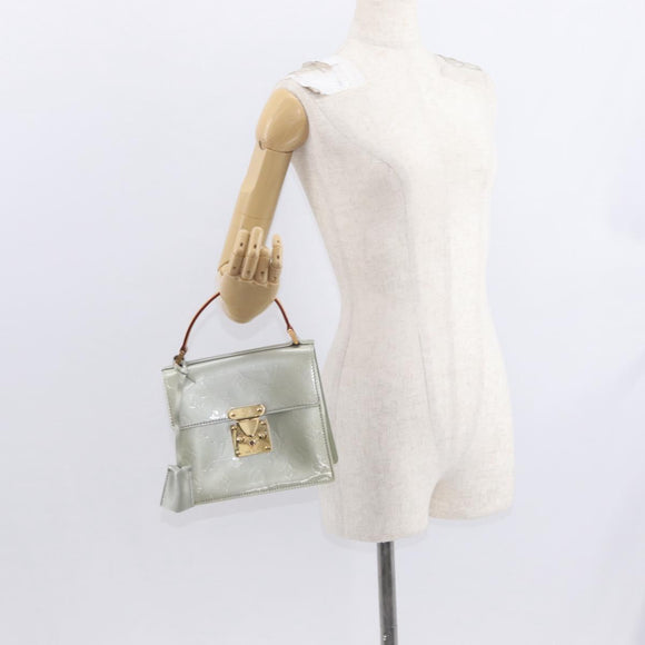 LOUIS VUITTON Monogram Vernis Spring Street Hand Bag Gris M91029 LV Auth 157614V