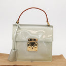 LOUIS VUITTON Monogram Vernis Spring Street Hand Bag Gris M91029 LV Auth 157614V-23
