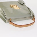 LOUIS VUITTON Monogram Vernis Spring Street Hand Bag Gris M91029 LV Auth 157614V-6
