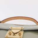 LOUIS VUITTON Monogram Vernis Spring Street Hand Bag Gris M91029 LV Auth 157614V-8