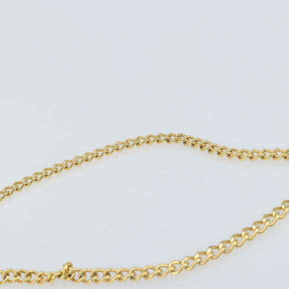 Salvatore Ferragamo Chain Gancini Shoulder Bag Enamel Black Gold Auth 157615