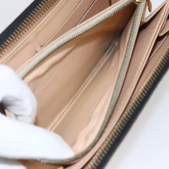 LOUIS VUITTON Monogram Multicolor Zippy Wallet Wallet Black M60243 Auth 157617