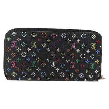 LOUIS VUITTON Monogram Multicolor Zippy Wallet Wallet Black M60243 Auth 157617 - 0