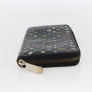 LOUIS VUITTON Monogram Multicolor Zippy Wallet Wallet Black M60243 Auth 157617-3