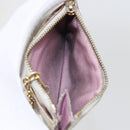 LOUIS VUITTON Multicolor Pochette Cles NM Coin Purse White M93734 LV Auth 157618-11