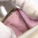 LOUIS VUITTON Multicolor Pochette Cles NM Coin Purse White M93734 LV Auth 157618-12