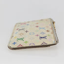 LOUIS VUITTON Multicolor Pochette Cles NM Coin Purse White M93734 LV Auth 157618-3
