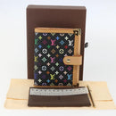 LOUIS VUITTON Multicolor Agenda PM Day Planner Cover Black R20895 Auth 157619SM-13