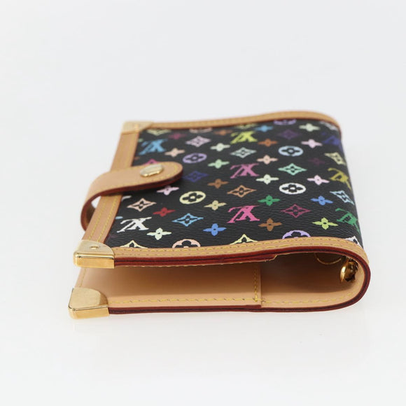 LOUIS VUITTON Multicolor Agenda PM Day Planner Cover Black R20895 Auth 157619SM