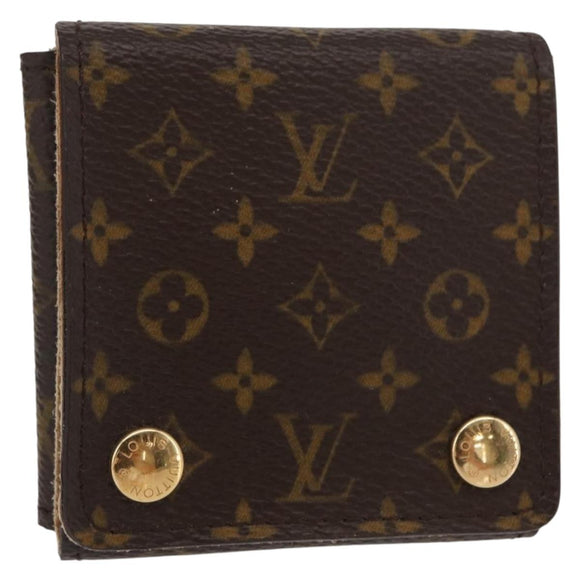 LOUIS VUITTON Monogram Jewelry Case Jewelry Box LV Auth 157621