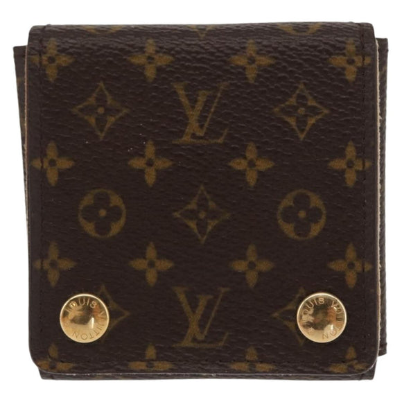 LOUIS VUITTON Monogram Jewelry Case Jewelry Box LV Auth 157621