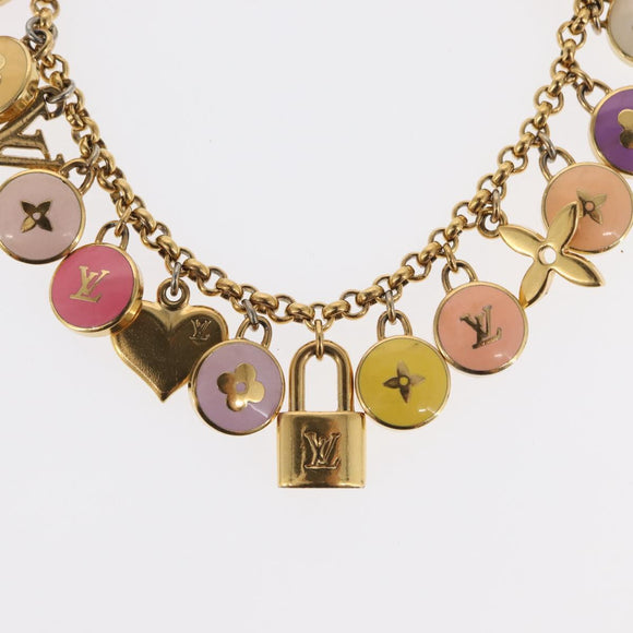 LOUIS VUITTON Porte Cles Chainne Pastille Key Holder metal M66172 LV Auth 157623