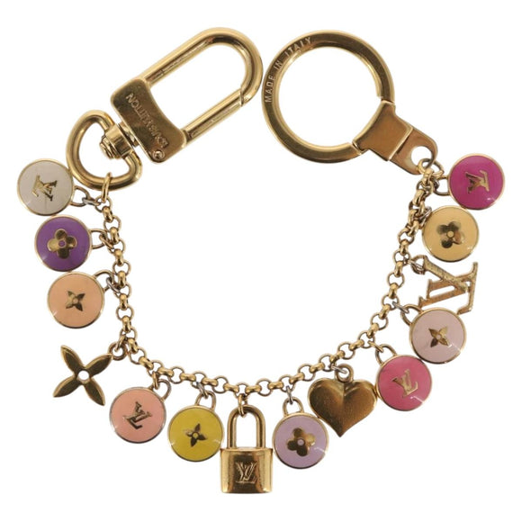 LOUIS VUITTON Porte Cles Chainne Pastille Key Holder metal M66172 LV Auth 157623