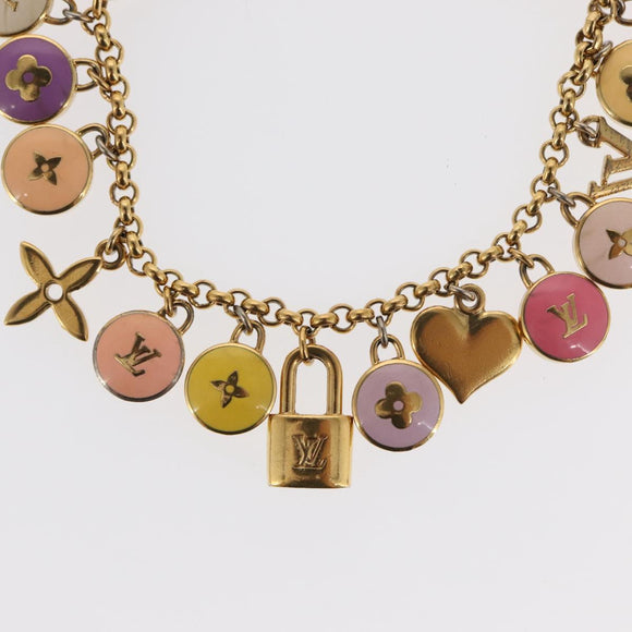 LOUIS VUITTON Porte Cles Chainne Pastille Key Holder metal M66172 LV Auth 157623