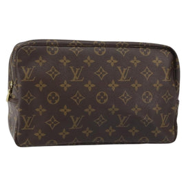 LOUIS VUITTON Monogram Trousse Toilette 28 Clutch Bag M47522 LV Auth 157629