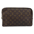 LOUIS VUITTON Monogram Trousse Toilette 28 Clutch Bag M47522 LV Auth 157629-13