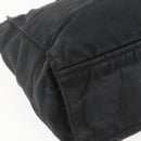 PRADA Tote Bag Nylon Black Silver Auth 157633-16
