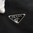 PRADA Tote Bag Nylon Black Silver Auth 157633-17