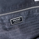 PRADA Tote Bag Nylon Black Silver Auth 157633-18