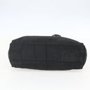PRADA Tote Bag Nylon Black Silver Auth 157633-5
