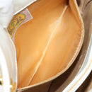 BOTTEGA VENETA INTRECCIATO Shoulder Bag Leather White Gold Auth 157636-21