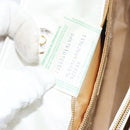 BOTTEGA VENETA INTRECCIATO Shoulder Bag Leather White Gold Auth 157636-12