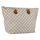 LOUIS VUITTON Damier Azur Saleya MM Tote Bag N51185 LV Auth 157637-1