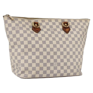 LOUIS VUITTON Damier Azur Saleya MM Tote Bag N51185 LV Auth 157637