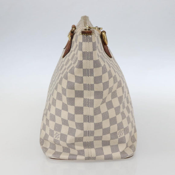 LOUIS VUITTON Damier Azur Saleya MM Tote Bag N51185 LV Auth 157637